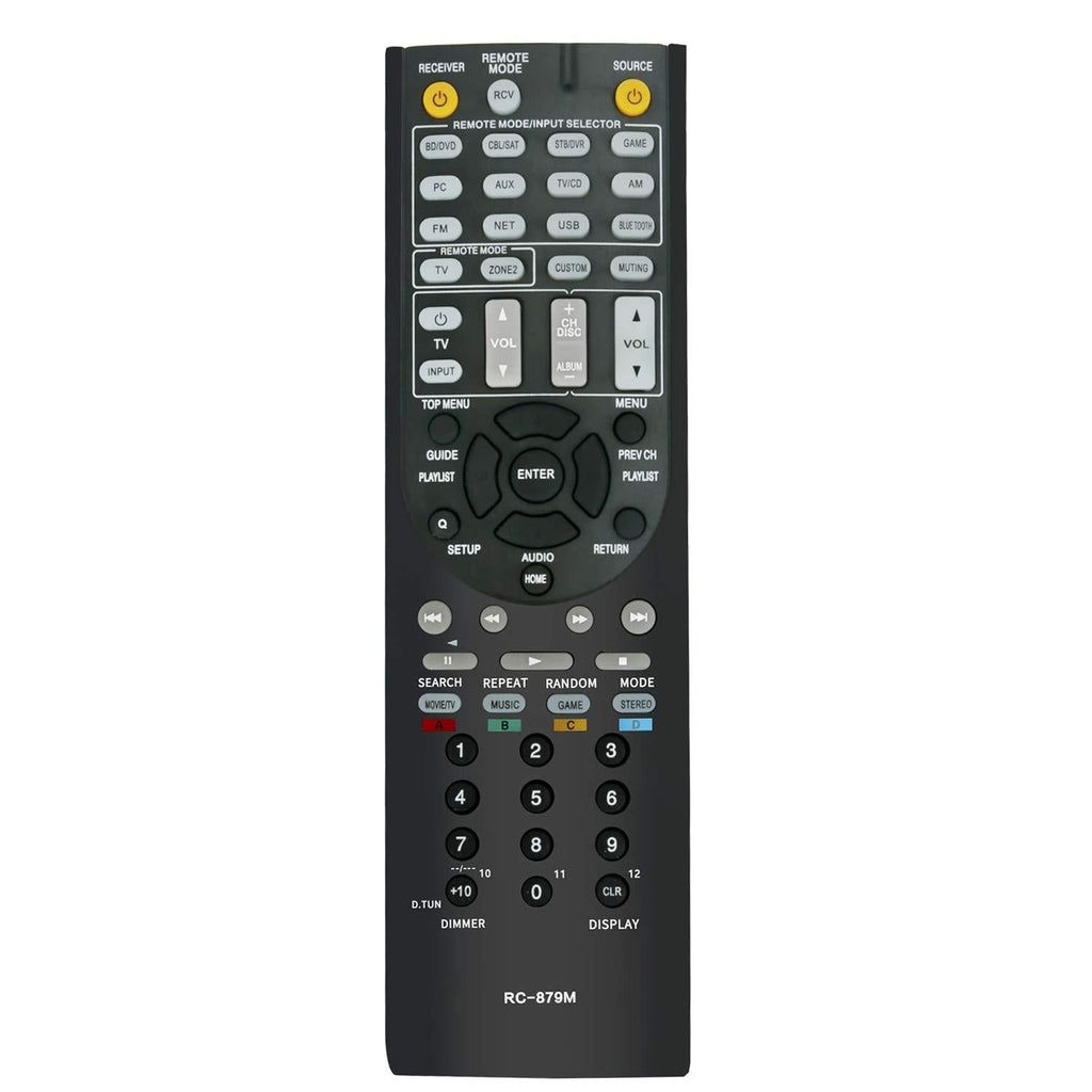 New RC-879M Remote Control Compatible with Onkyo AV Receiver & Home Theater Receiver/Speaker TX-NR535 TX-SR333 HT-R393 HT-S3700 TXNR535 TXSR333 HTR393 HTS3700 HT-R593 HTR593 - LeoForward Australia