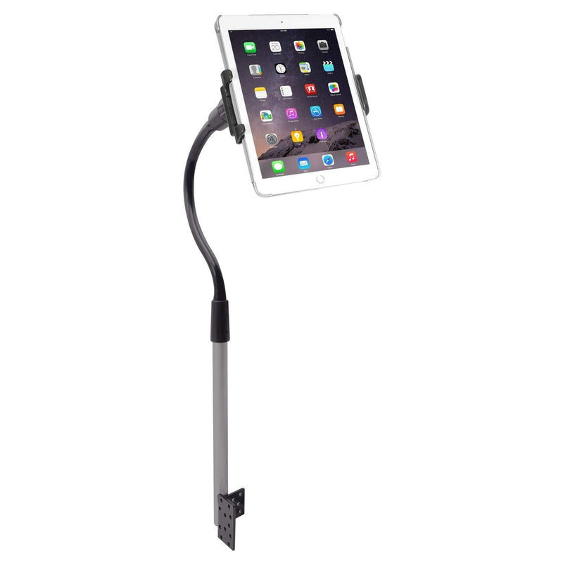  [AUSTRALIA] - Macally Car/Truck Seat Rail Phone and Tablet Car Mount - Adjustable Phone and Tablet Holder for Car Floor - Works with All iPad, iPhone, Tablets, Cell Phones 7”-11” - Easy Bolt On Ipad Car Mount