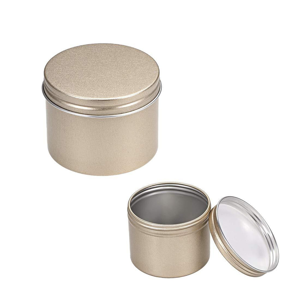  [AUSTRALIA] - uxcell 3.4 oz Round Aluminum Cans Tin Screw Top Metal Lid Containers 120ml 3pcs