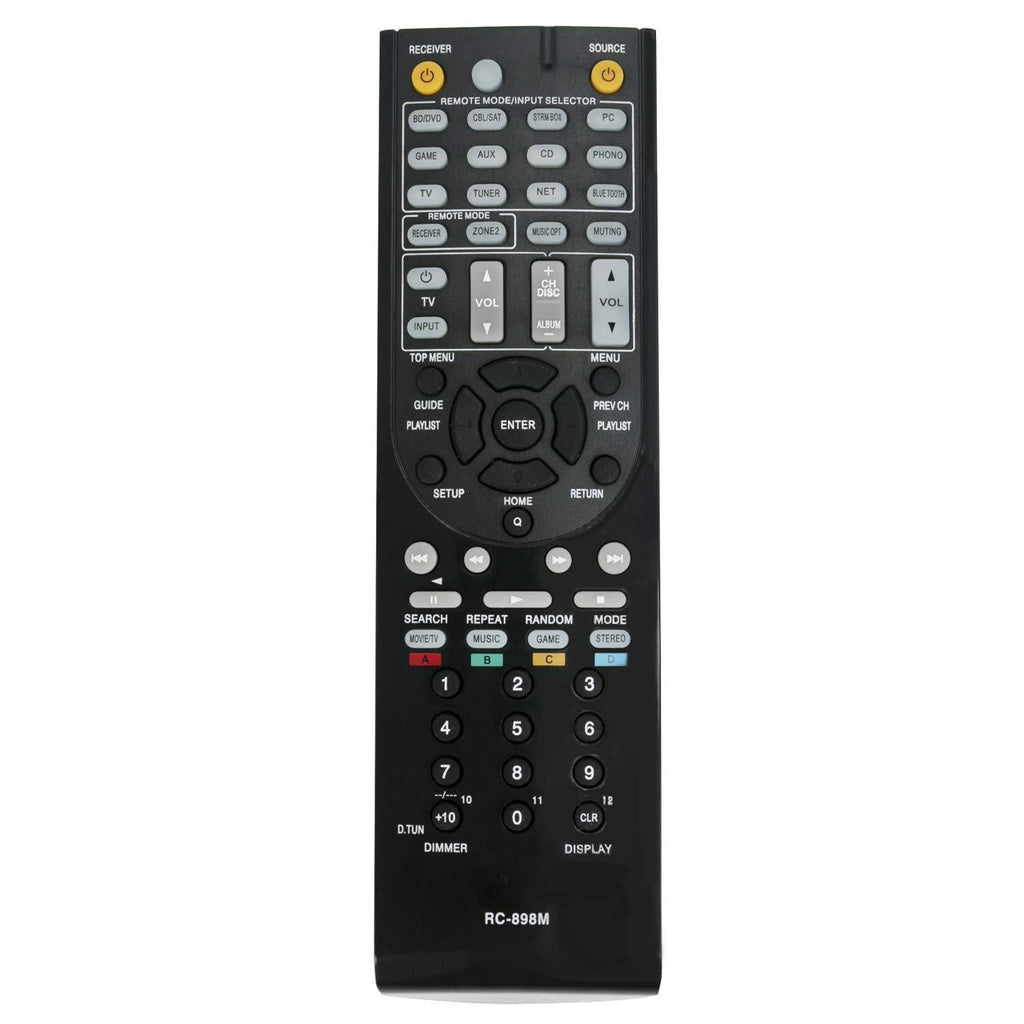 New RC-898M RC898M Remote Control Compatible with Onkyo AV Receiver TX-NR545 TX-NR646 TX-NR747 TXNR545 TXNR646 TXNR747 - LeoForward Australia