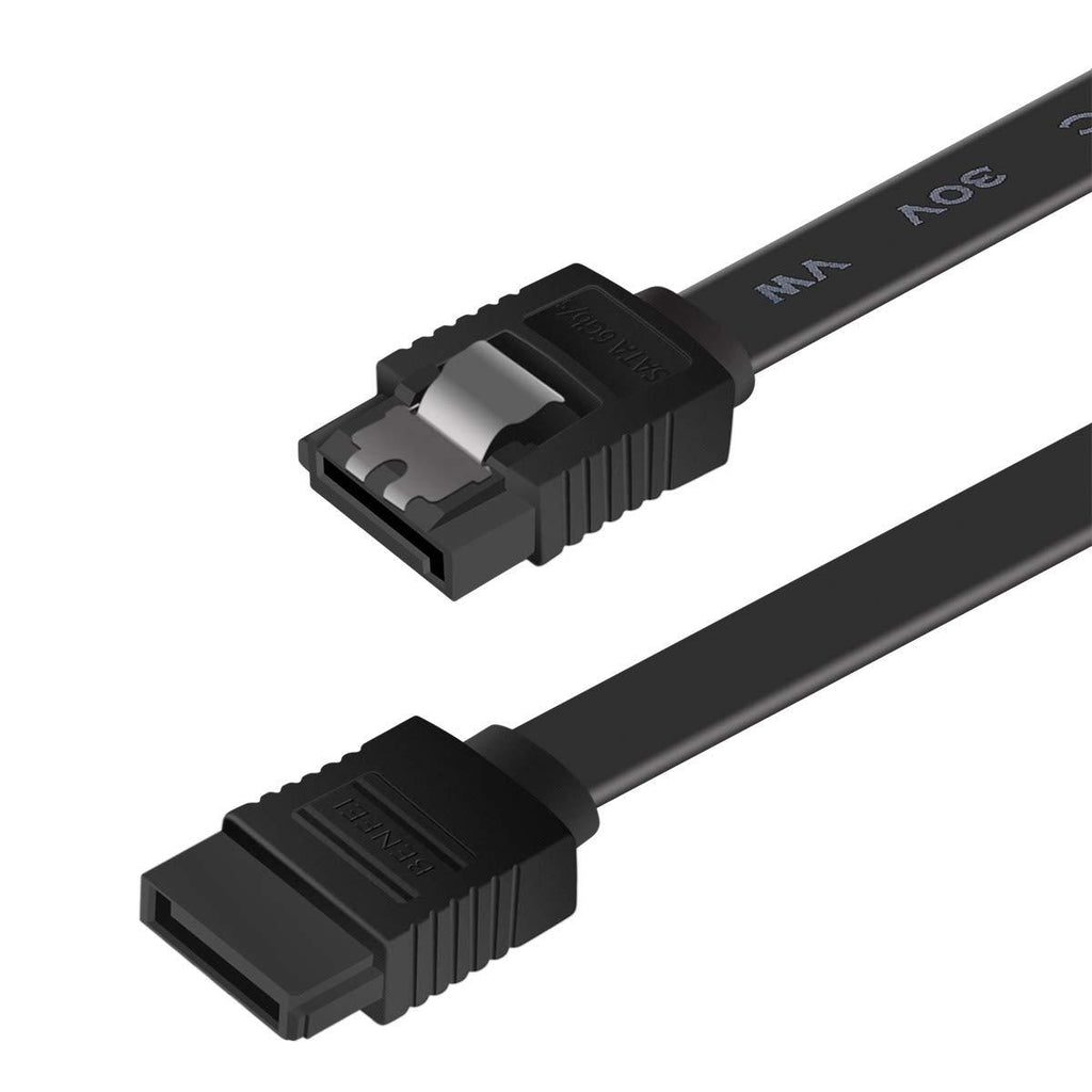 SATA Cable III, BENFEI SATA Cable III 6Gbps Straight HDD SDD Data Cable with Locking Latch 18 Inch Compatible for SATA HDD, SSD, CD Driver, CD Writer - Black - LeoForward Australia