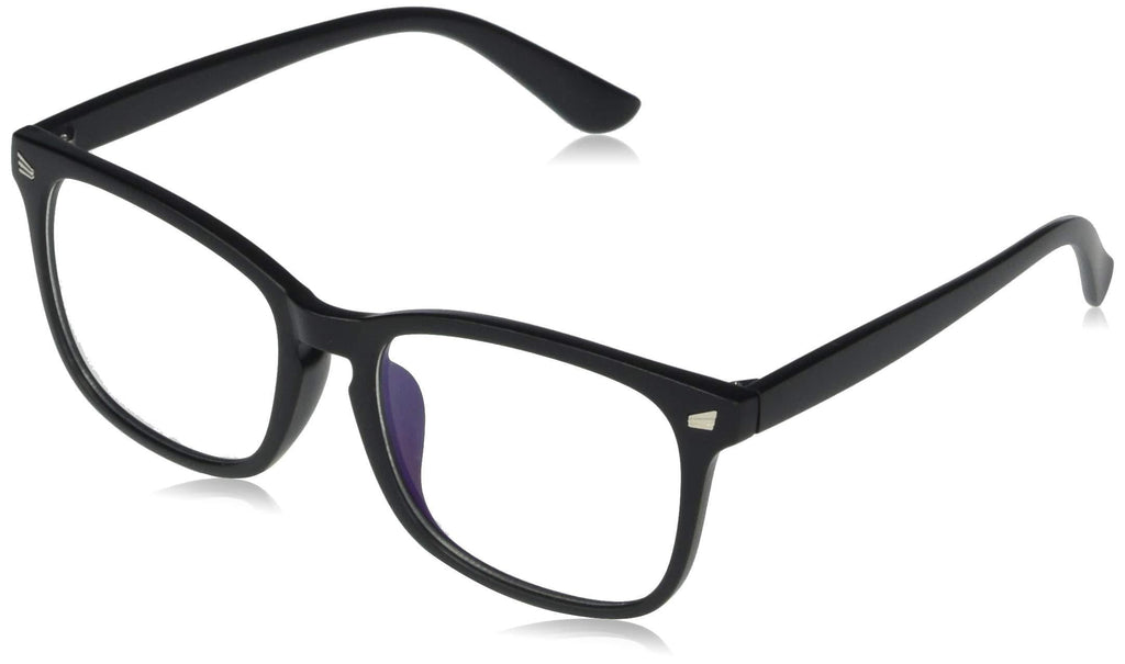 Amazon Essentials Unisex Blue Light & UV400 Blocking Glasses, Non Prescription Black - LeoForward Australia