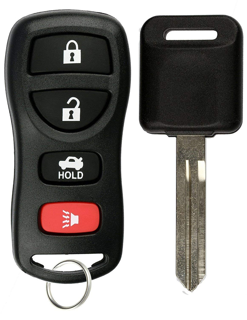  [AUSTRALIA] - KeylessOption Keyless Entry Remote Fob Uncut Blank Car Ignition Key For Nissan Infiniti KBRASTU15 1x