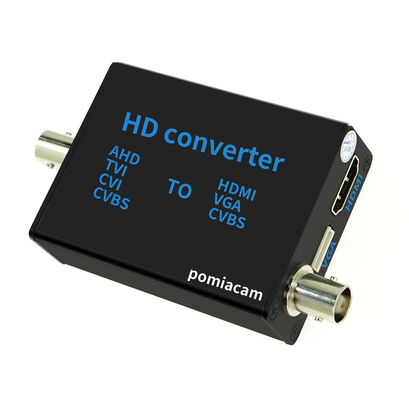  [AUSTRALIA] - BNC to HDMI Video Signal convertor , 4-in-1 Composite CVBS AHD TVI CVI to HDMI Video Converter Adapter Supporting BNC Cable to HDMI VGA BNC(CVBS) for Camera /DVR/ CCTV Security System