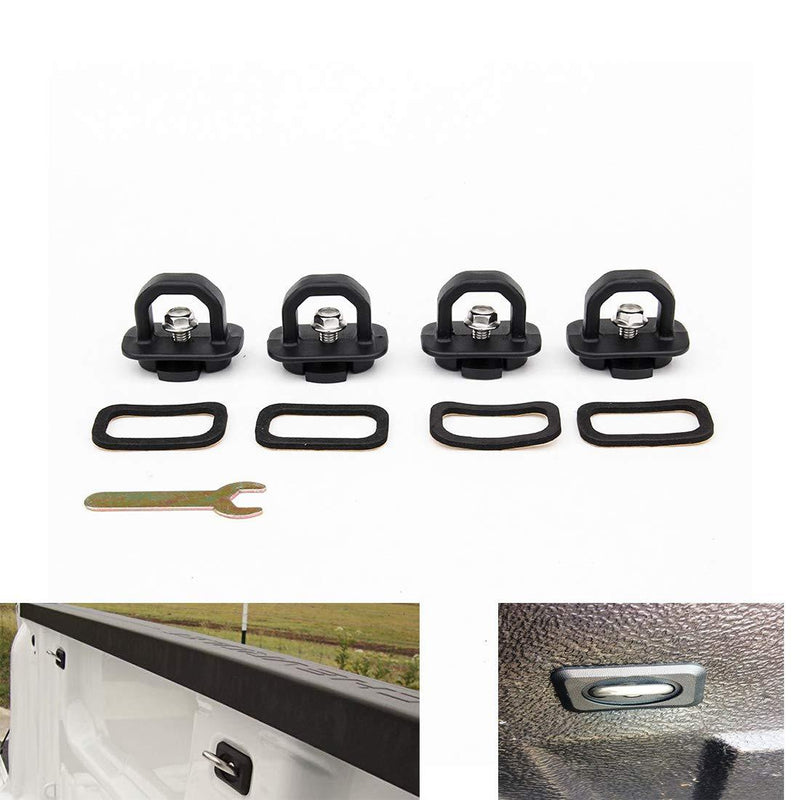  [AUSTRALIA] - Tie Down Anchor Bed Side Wall Anchors for Ford 2015-19 F 150 Truck GMC Sierra Cargo Parts Accessories 2007-19 Silverado/Sierra & 15-19 Colorado-Canyon Retractable 1000 Pound Capacity