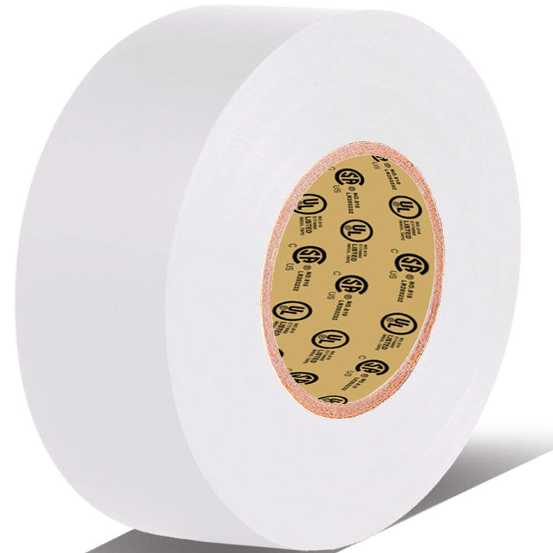  [AUSTRALIA] - White Electrical Tape by LYLTECH, 66 feet x 3/4 inch x 0.07 mil-600V,Pass UL/CSA Certification. Waterproof,Flame Retardant,Strong Adhesive, 14℉ to 176℉(White) White
