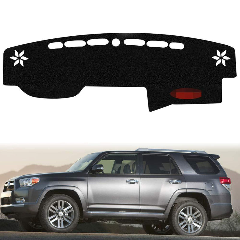  [AUSTRALIA] - PGONE Custom Fit Dashboard Black Center Console Cover Dash Mat Protector Sunshield Cover Pad Carpet for Toyota 4runner 4 Runner Accessories 2015 2016 2017 2018 2019