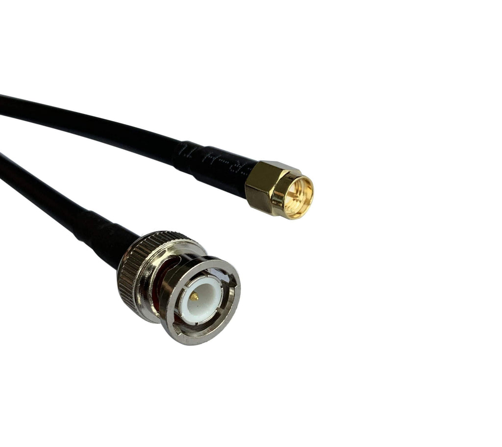 bestkong 3 feet BNC Male to SMA Male Plug Adapter Pigtail Coaxial RF Coax Jumper Cable RG58 - LeoForward Australia