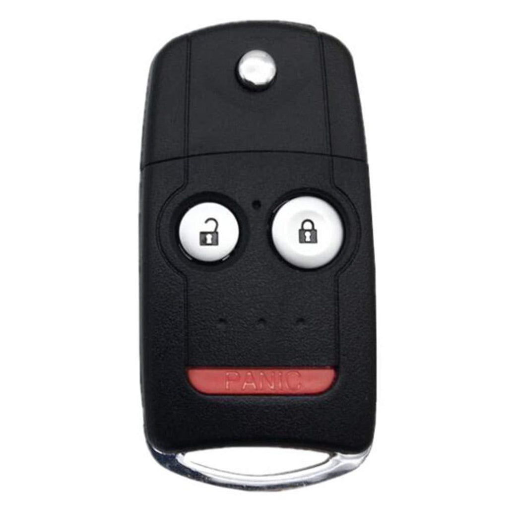  [AUSTRALIA] - Key Fob Keyless Entry Remote Flip Shell Case with Pad fit for Acura TL TSX RDX Flip Keys