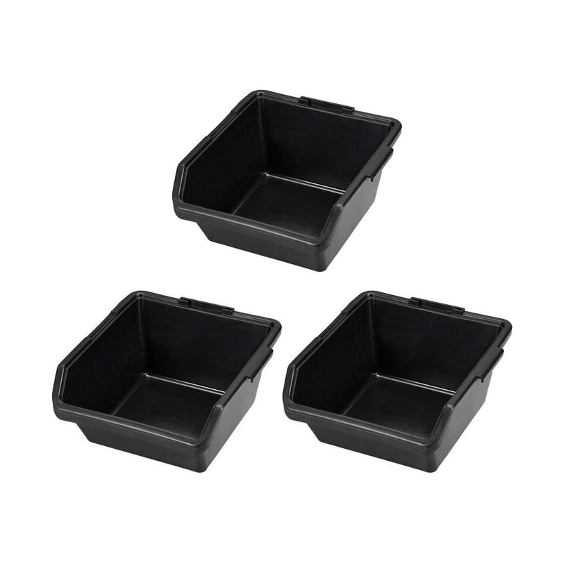  [AUSTRALIA] - uxcell ESD Anti Static Storage Compartment Stacking Hanging Box 110x100x60mm Inner Size 3pcs
