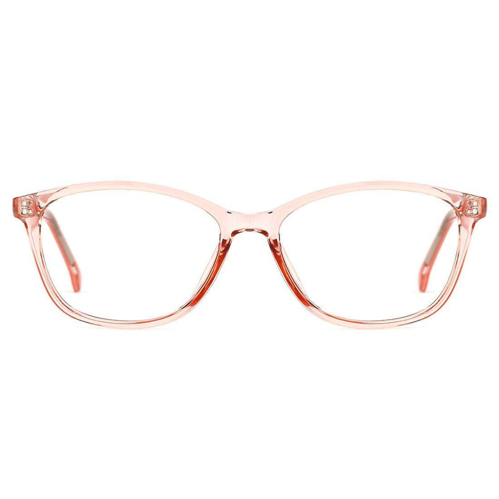  [AUSTRALIA] - O-Q CLUB Blue Light Blocking Glasses Retro Cateye Computer Glasses for Women Men Anti Harmful Ray Eyeglasses Transparent Pink(blue Light Blocking Glasses)