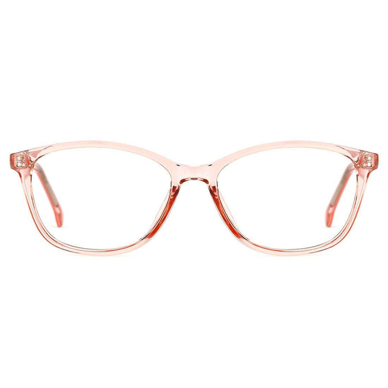  [AUSTRALIA] - O-Q CLUB Blue Light Blocking Glasses Retro Cateye Computer Glasses for Women Men Anti Harmful Ray Eyeglasses Transparent Pink(blue Light Blocking Glasses)