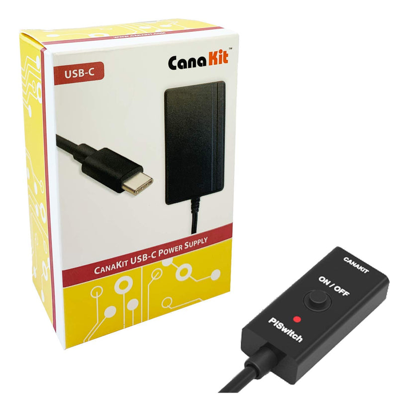  [AUSTRALIA] - CanaKit 3.5A Raspberry Pi 4 Power Supply with PiSwitch (USB-C)