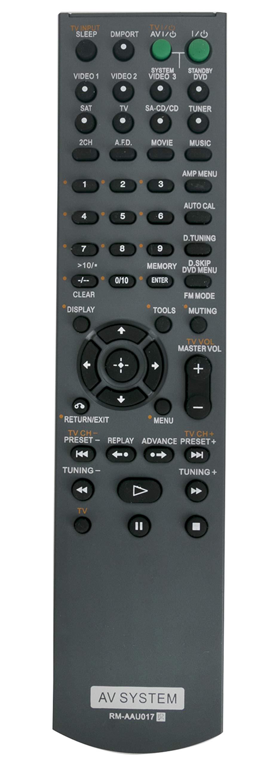 RM-AAU017 Replaced Remote fit for Sony AV Receiver HT-SF2000 HT-SS2000 STR-KS2000 HT-SF1200 HT-SS1200 STR-KS1200 SS-MSP2200 SS-CNP2200 SS-SRP2200 SS-WP2200 SS-MSP1200 SS-CNP1200 SS-SRP1200 SS-WP1200 - LeoForward Australia