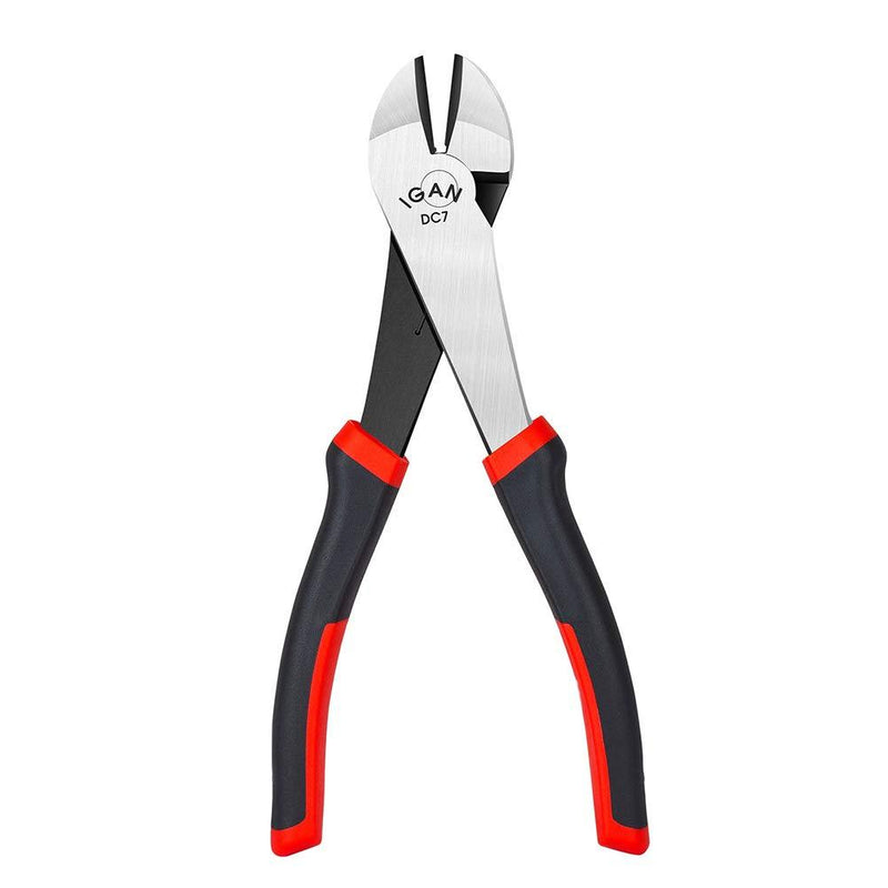  [AUSTRALIA] - IGAN Diagonal Cutting Pliers, 7-inch Ultra Tough and Durable Side Wire Cutters, with a Spring-loaded Mechanism Dikes, Ideal for Electricians and Homes 7 Inch Wire Cutters