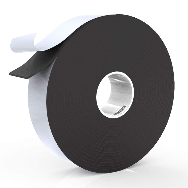  [AUSTRALIA] - LLPT Foam Insulation Tape 2 Inches x 50 Feet Closed Cell Foam Rubber for Door Window Weatherstrip Outdoor Indoor Residue Free Weatherproof Adhesive(EFT250) 2 Inch x 50 Ft