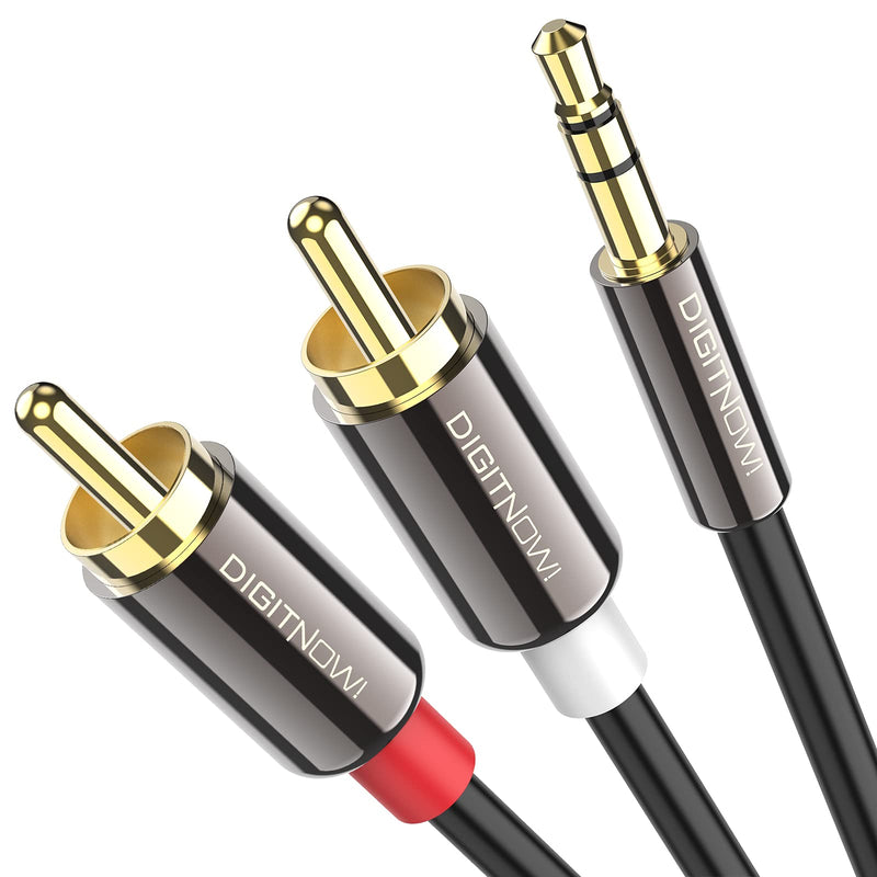 DIGITNOW RCA Cable,3.5mm to 2RCA Audio Auxiliary Adapter Stereo Splitter Cable AUX RCA Y Cord for Smartphones, MP3, Tablets, Speakers, HDTV [3.3FT] 3.3ft - LeoForward Australia