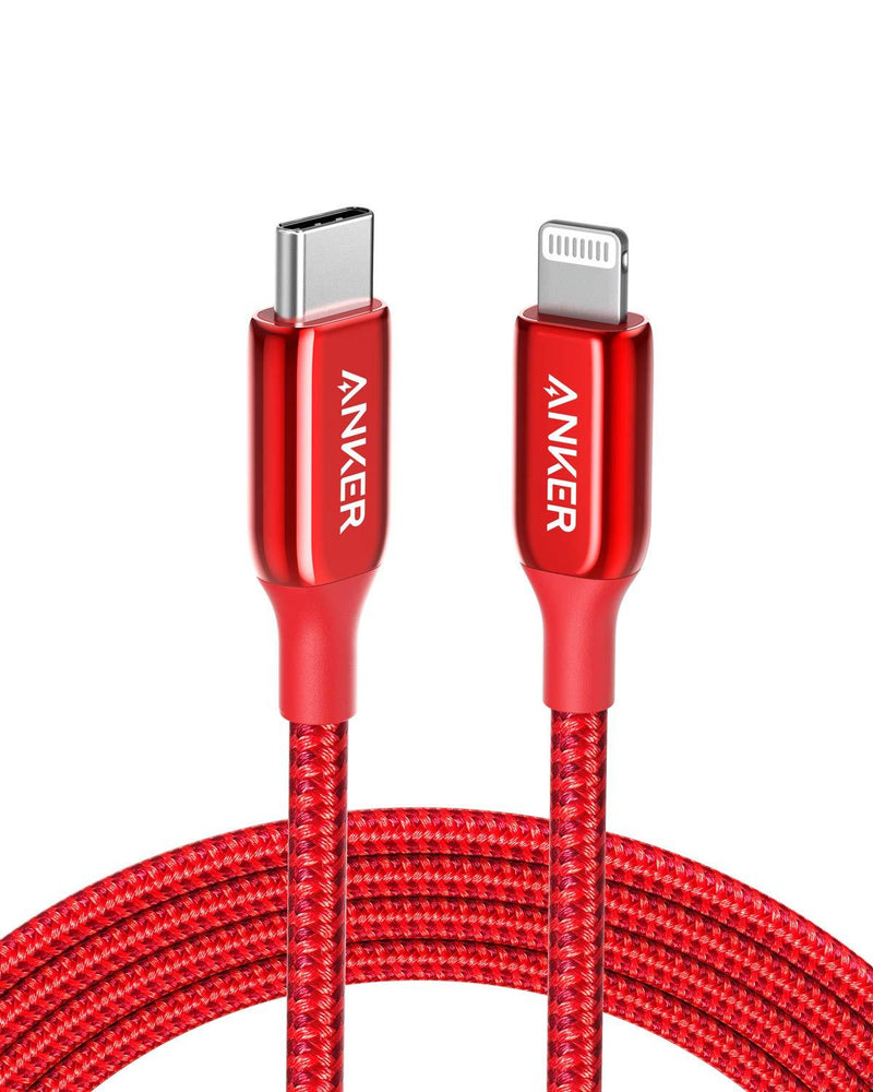 [AUSTRALIA] - Anker USB C to Lightning Cable (6ft) Powerline+ III MFi Certified Lightning Cable for iPhone 13 13 Pro 12 Pro Max 12 11 X XS XR 8 Plus, AirPods Pro, Supports Power Delivery (Red) 6ft Red