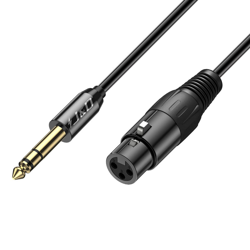  [AUSTRALIA] - J&D XLR to 6.35mm 1/4 inch Cable, PVC Shelled 6.35mm 1/4 inch TRS Male to XLR Female XLR to TRS 1/4 inch Balanced Interconnect Cable Adapter for Speaker Condenser Mic Guitar Mixer AMP, 9 Feet