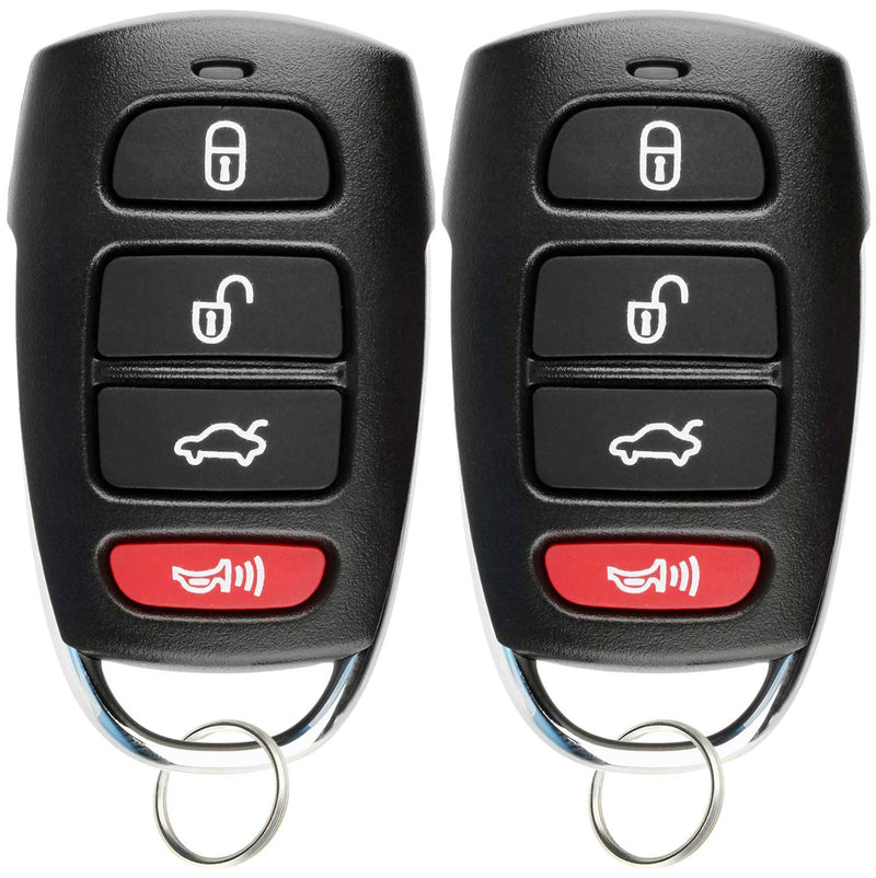  [AUSTRALIA] - KeylessOption Keyless Entry Remote Control Car Key Fob Alarm Clicker for Hyundai Azera 2006-2013 (Pack of 2) 2x