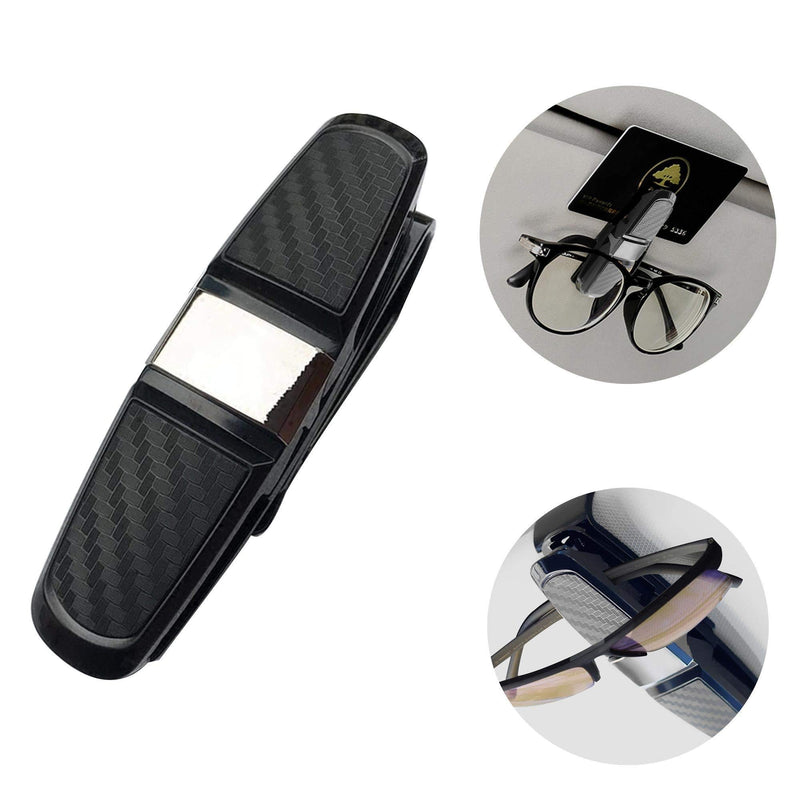  [AUSTRALIA] - Double Side Clip Car Glass Holder for Sunglass Glasses,Tickets Card,Car Sun Visor Glass Holder