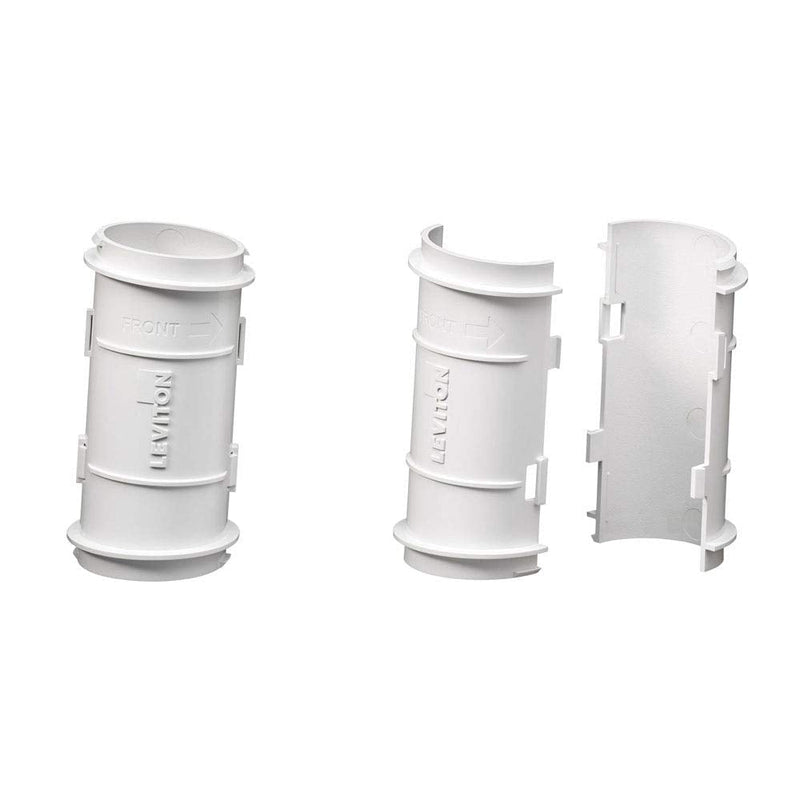  [AUSTRALIA] - Leviton 49605-TUB Wireless Structured Media Center Multi-Bay Attachment Tube, White