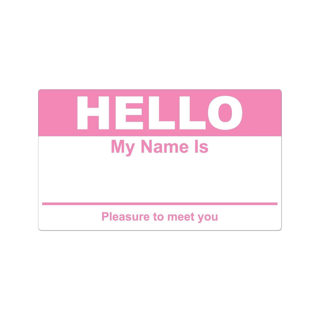 OfficeSmartLabels 2-5/16" x 4" - Hello My Name is Name Tag Stickers - Hello My Name is Name Tag Labels ( 400 Labels / Pink ) 4 Rolls - LeoForward Australia