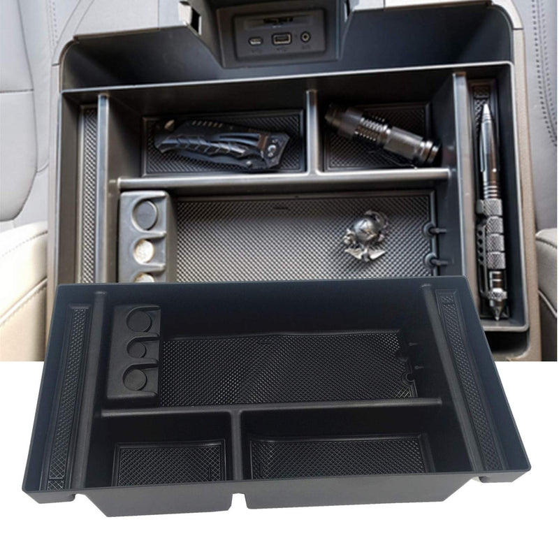  [AUSTRALIA] - EVTIME for 2019 Chevy Silverado 1500 Accessories GMC Sierra 1500 Center Console Organizer Tray - Also for 2020 Chevy Silverado/GMC Sierra 1500/2500 HD/3500 HD -Full Center Console Only