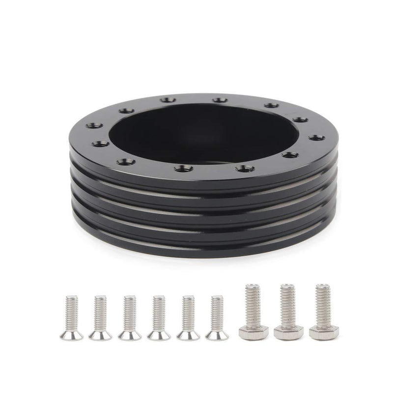  [AUSTRALIA] - LicBund 1" Steering Wheel Hub Adapter Conversion Spacer 6 Hole to 3 Hole Steering Wheel Adapter Boss Kit to fit Grant,Forever Sharp, APC,Pilot 3 Hole Steering Wheel Adapter boss kit