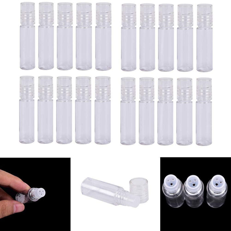 Yiphates 20Pcs Mini Clear 3ml Loose Powder Container Plastic Bottle Empty Cosmetic Sifter Loose Powder Jars Container Refillable Bottle - LeoForward Australia