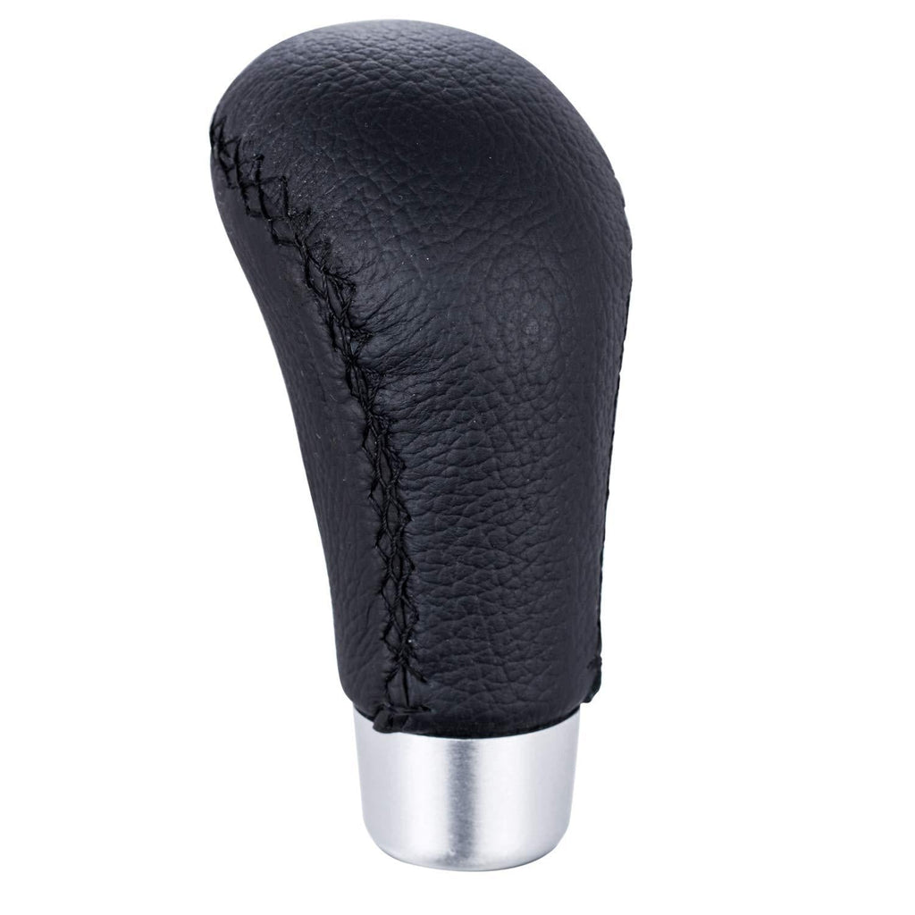  [AUSTRALIA] - Bashineng Shifter Leather Gear Stick Shift Knob Head for Most Manual Automatic Cars (Black) black