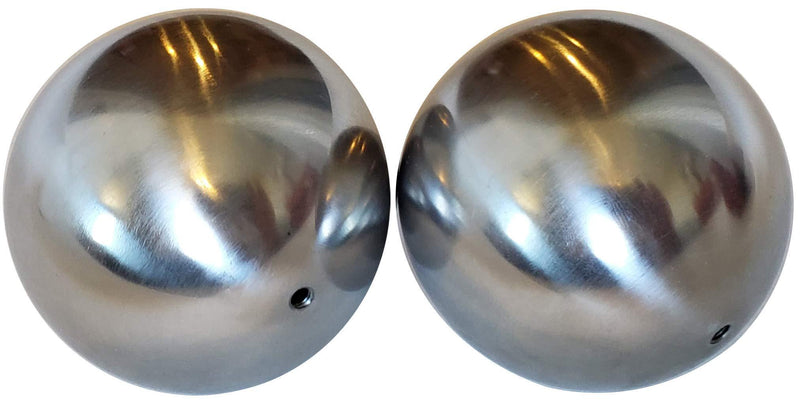  [AUSTRALIA] - 3 inch HOLLOW STEEL BALL with m5 threaded hole weldable 80mm (2) 2