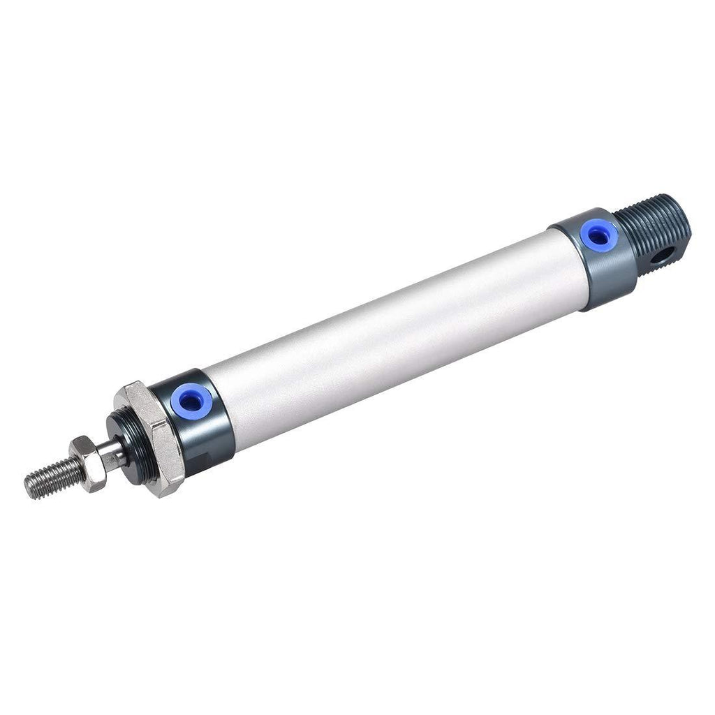 uxcell Pneumatic Air Cylinder MAL20 X 100,20mm Bore 100mm Stoke M8,Single Rod Double Action - LeoForward Australia