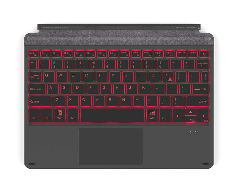  [AUSTRALIA] - Inateck Surface Go Keyboard, Bluetooth 5.1, 7-Color Backlight, Compatible with Surface Go 3 (2021 Latest) / Surface Go 2 /Surface Go, KB02009 Black 10.5 Inch