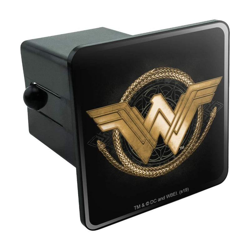  [AUSTRALIA] - Graphics and More Wonder Woman Movie Golden Lasso Logo Tow Trailer Hitch Cover Plug Insert 2 Inch Receivers