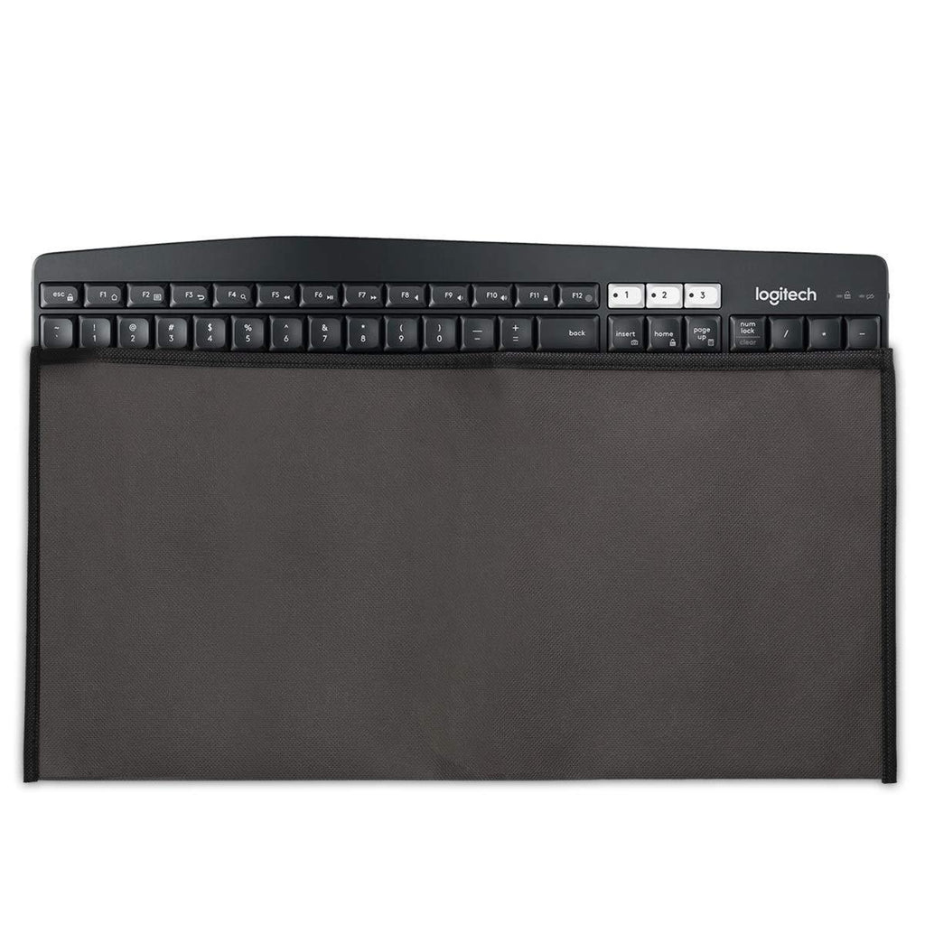 kwmobile Keyboard Cover Compatible with Universal Keyboard - Protective Skin Computer Keyboard Dust Cover Case dark grey - LeoForward Australia