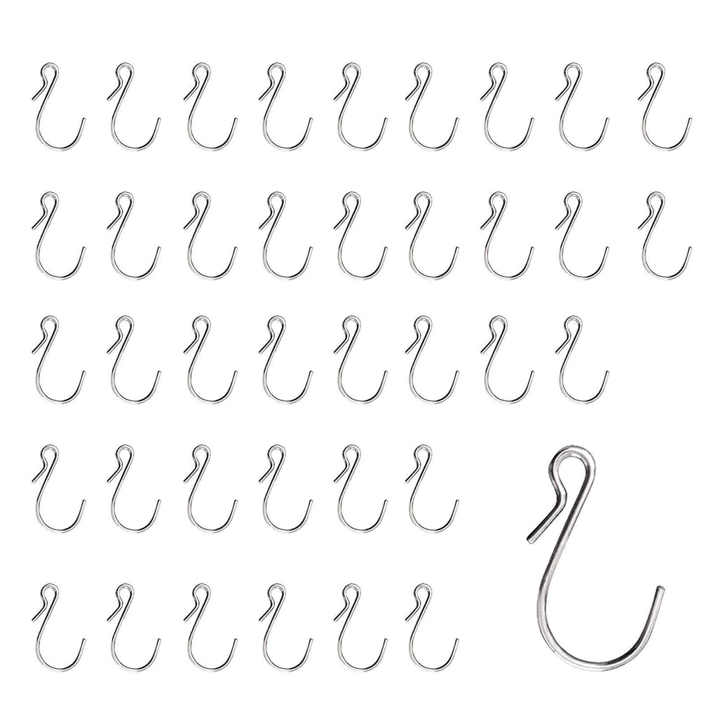 HNYYZL 30 Pack S Shaped Hooks Stainless Steel Metal Hangers Hanging Hooks for DIY Crafts, Hanging Jewelry, Key Chain, Tags, Fishing Lure, Net Equipment - LeoForward Australia