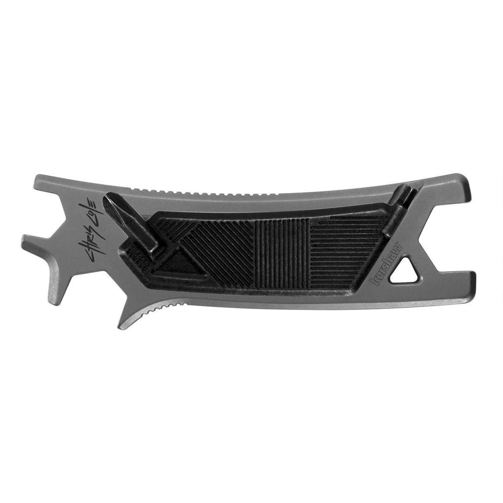  [AUSTRALIA] - Kershaw and Chris Cole Kickflip; 3.25 in. Skateboarding Multi Tool with Pipe Wrench, Axle Nuts Wrench, Hex Key, and Phillips Screwdriver, Compact, Easy to Transport (SK8TOOLX), Normal