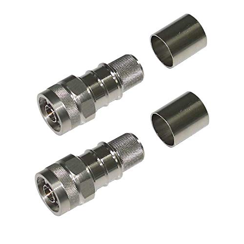  [AUSTRALIA] - N Male Connector - Times Microwave Easy Connector N Male Crimp - EZ-600-NMH-X - EZ Connector for LMR-600/LMR600- Also Works with CNT-600 RFC-600 AX-600 (2 Connector Pack)-Sold by Cable Assemblies Now 2 Pack