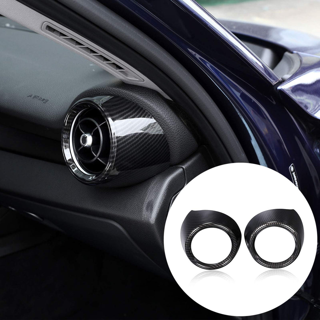 YIWANG ABS Car Side Air Conditioning Vent Outlet Cover Trim 2pcs For Alfa Romeo Giulia 2016-2018 Auto Accessories (Carbon Fiber) Carbon Fiber - LeoForward Australia