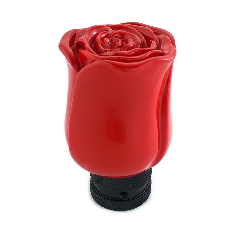  [AUSTRALIA] - Arenbel Manual Speed Shifter Rose Flower Gear Shift Knob Stick Shifting Shifter Handle fit Most Auto Transmission, Red