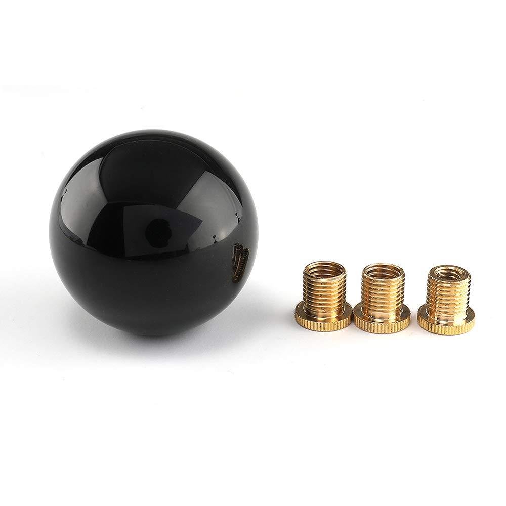  [AUSTRALIA] - Top10 Racing Shift Knob Adapter kit Universal Car Gear Shifter Lever Round Ball Shape Black black2