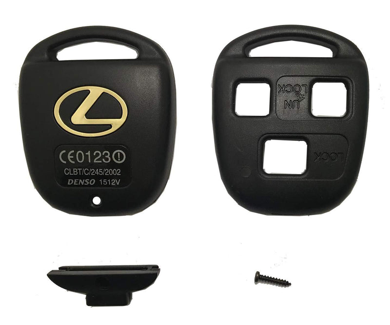  [AUSTRALIA] - 3 Buttons Replacement Keyless Entry Remote Control Key Fob Case Shell fit for Lexus ES GS GX IS LS LX RX SC ES300 ES330 ES350 IS250 IS350 GX470 Key Fob Cover