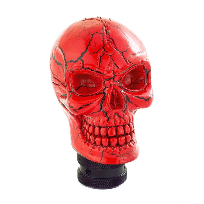  [AUSTRALIA] - Arenbel Skull Manual Gear Knob Pattern Style Stick Shift Knobs Lever Shifting Shifter Head fit Most Automatic Cars, Red