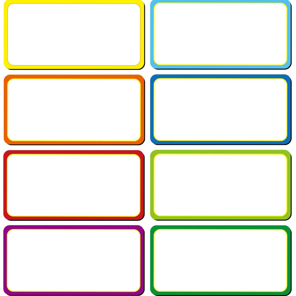 40 Pieces Magnetic Dry Erase Labels Name Plate Tags Flexible Magnetic Label Stickers for Whiteboards Refrigerator Crafts (Color B, 4 x 2 inch) - LeoForward Australia