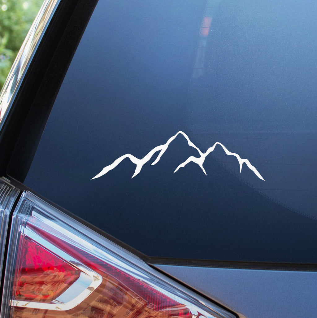  [AUSTRALIA] - Blue Giraffe Mountain Car Decal - 7'' Adventure and Camping Bumper Sticker for Your Car