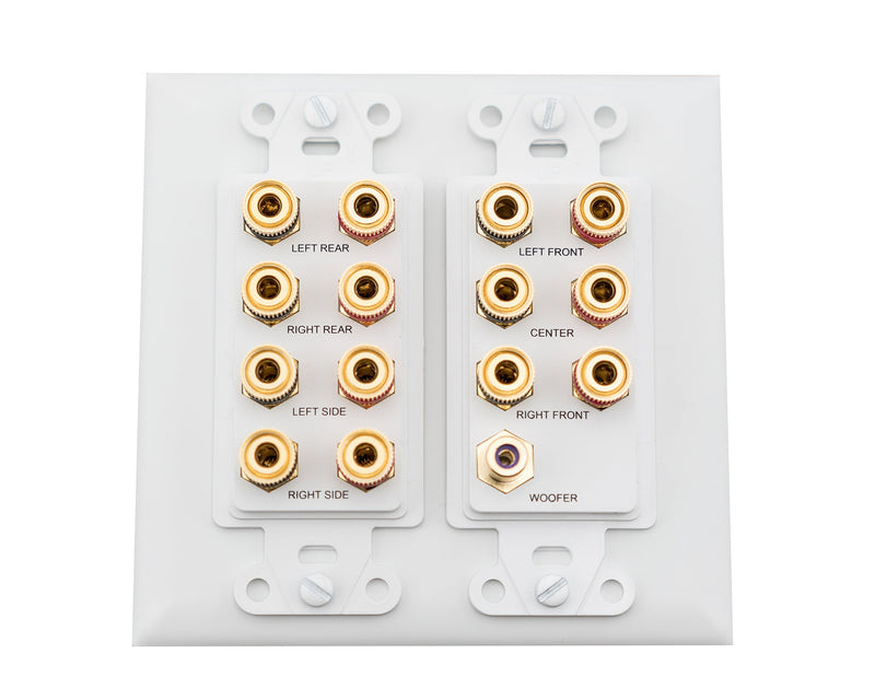  [AUSTRALIA] - On-Q WP9009-WH-V1 7.1 Home Theater Connection Kit, White 7.1 Speaker
