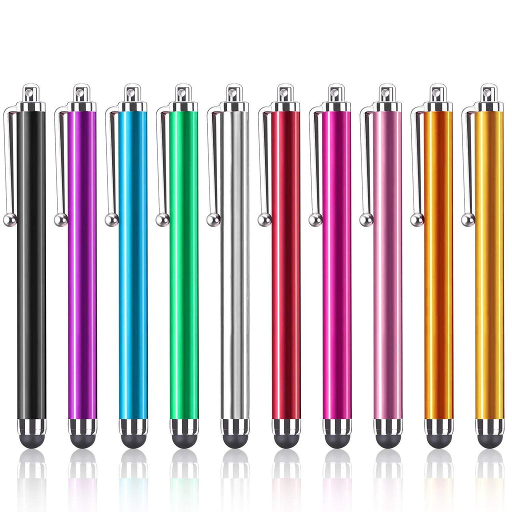 Assorted Colors Stylus Pen Universal Touch Screen Capacitive Stylus for Kindle Touch Screen, for Apple iPad iPhone Xs Max, XS, X, for All Cell Phone,All Tablets (10 Pack) - LeoForward Australia