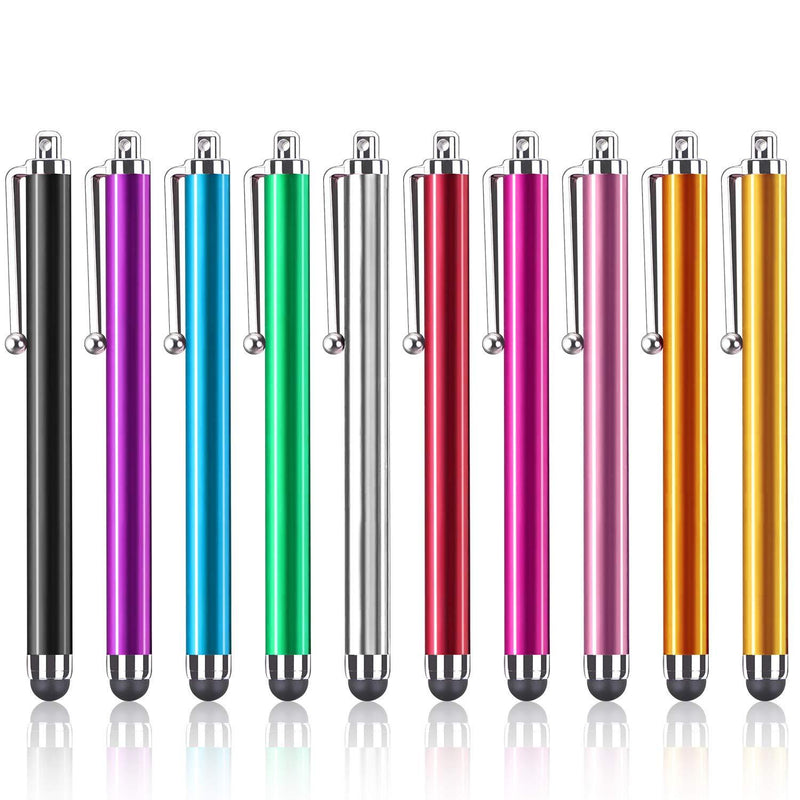 Assorted Colors Stylus Pen Universal Touch Screen Capacitive Stylus for Kindle Touch Screen, for Apple iPad iPhone Xs Max, XS, X, for All Cell Phone,All Tablets (10 Pack) - LeoForward Australia