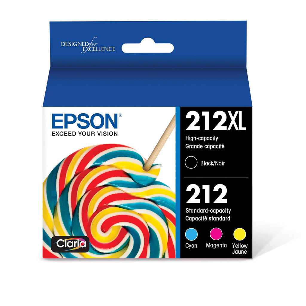  [AUSTRALIA] - EPSON T212 Claria -Ink High Capacity Black & Standard Color -Cartridge Combo Pack (T212XL-BCS) for select Epson Expression and WorkForce Printers 212XL Black Ink